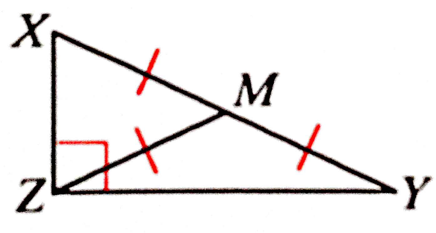 Median of a right Triangle from the right angle to the hypotenuse.